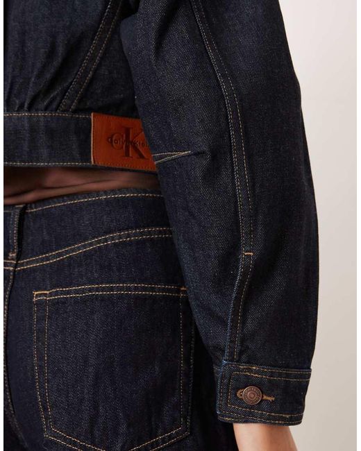 Calvin Klein Blue Structured Denim Jacket