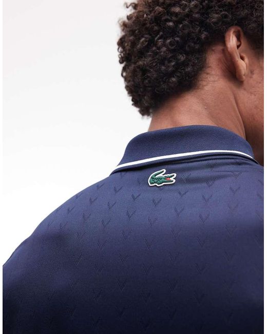 Lacoste Blue Tennis Performance Technical Logo Polo Shirt for men