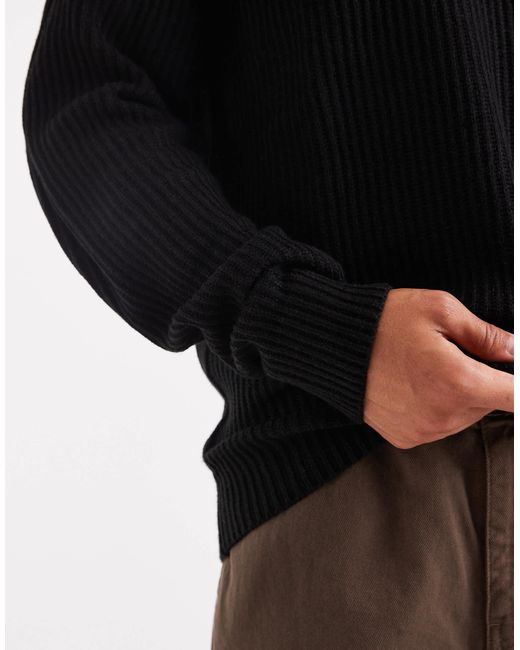 JJ Rebel – strukturierter oversize-pullover in Black für Herren