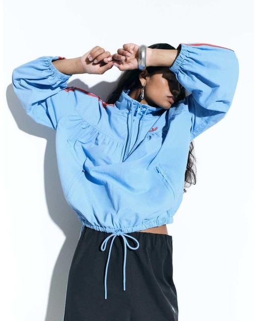 adidas Originals x ASOS Blue Over The Head Track Jacket