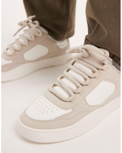 ASOS Natural Multi Panelled Trainers for men
