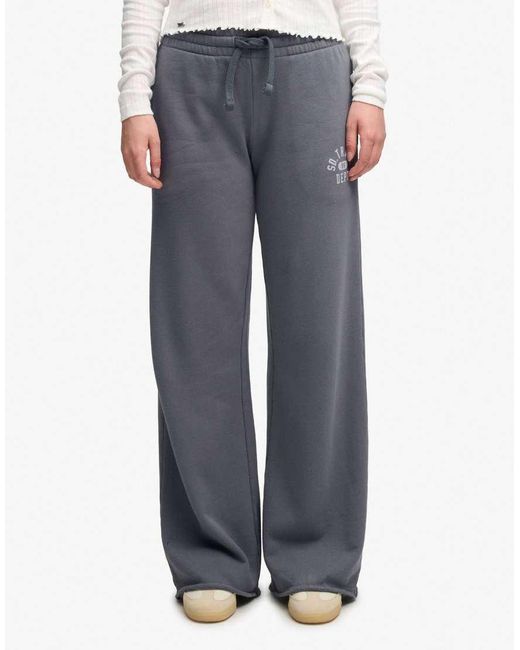 Superdry Gray Athletic Essentials Straight Leg Joggers