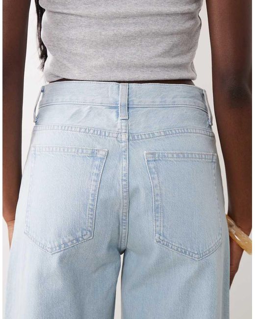 ARKET Blue Lupine High Rise Wide Leg Jeans