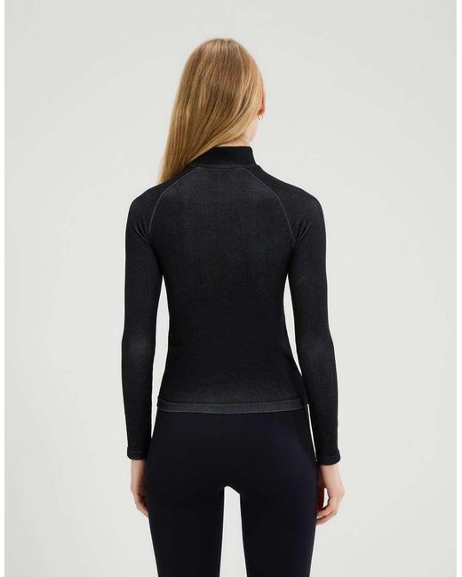 Ellesse Blue Serlo Long Sleeve Seamless Base Layer Top
