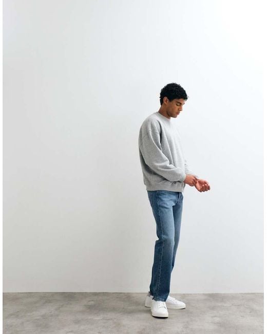 ASOS Gray Essentials Extreme Oversized Sweatshirt for men