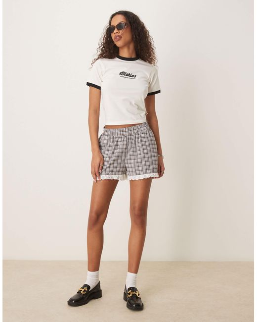 Dickies Natural – lewistown – knapp geschnittenes ringer-t-shirt