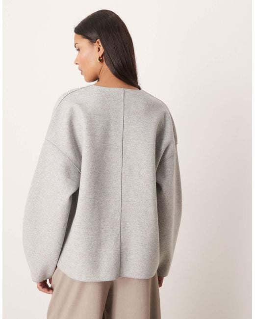 Vila Gray Clean Cropped Lightweight Jacket