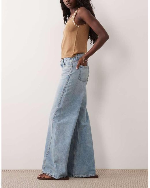 Mango Blue Teen Barrel Jean