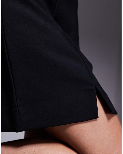 ASOS Black Tailored Mini Skirt With Splits