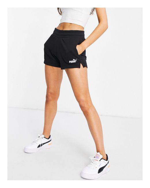 PUMA Essentials Sweat Shorts in Black - Lyst