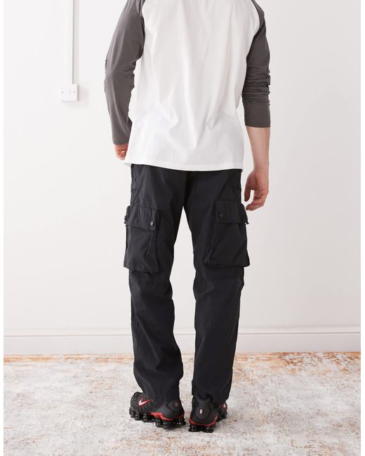 Aape By A Bathing Ape Black Aape By A Bathing Ape Cargo Pants for men