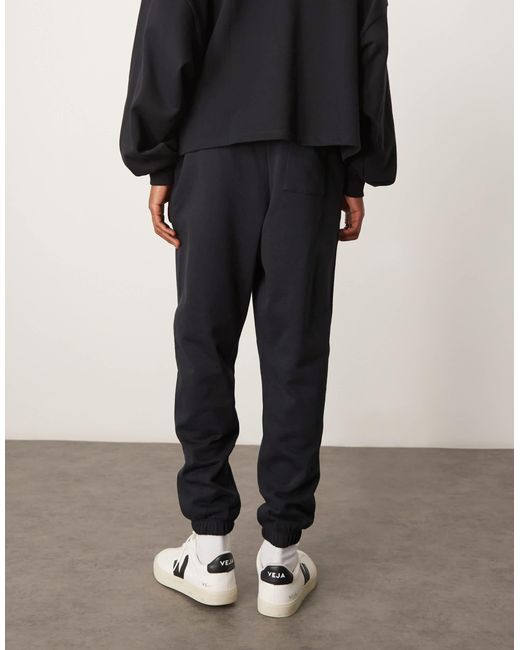 ASOS – essential – oversize-jogginghose in Black für Herren