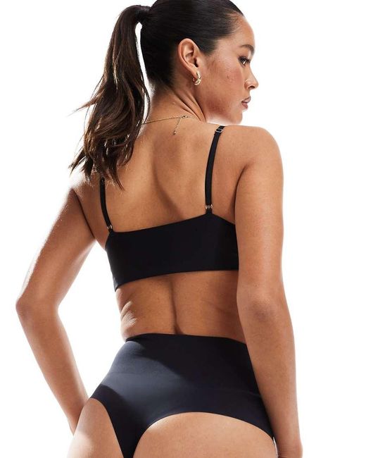Commando Black Zoned Smoothing Thong
