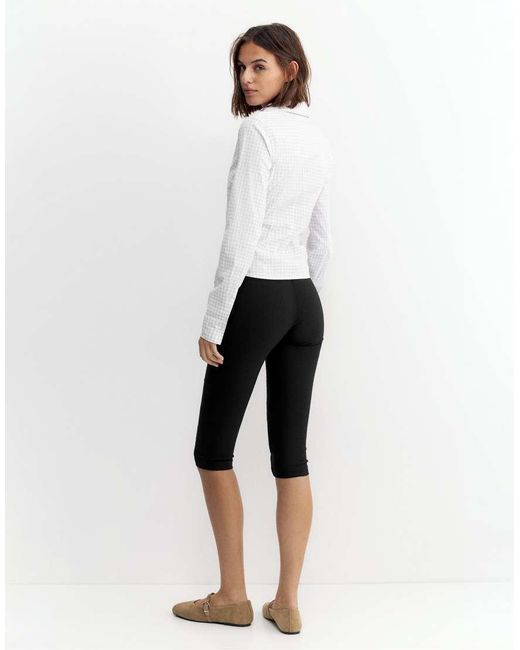 Pull&Bear Aansluitend Overhemd Met Brede Manchetten in het White