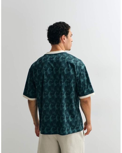 ASOS Green Oversized Tee With Fifa World Cup Mexico Print for men