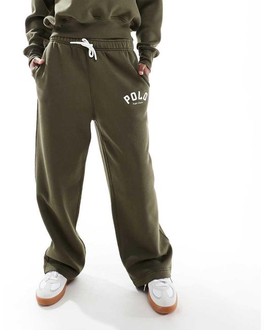 Joggers Verde Oscuro De Pernera Ancha De (Parte De Un Conjunto) Polo Ralph Lauren de color Green