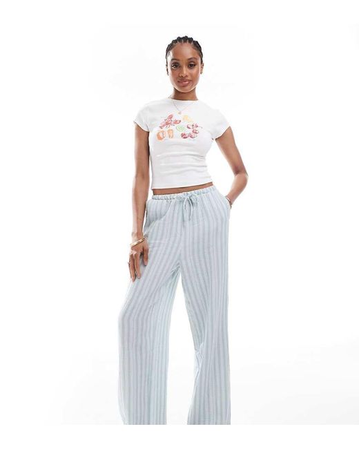Pantaloni A Fondo Ampio di Vero Moda in White
