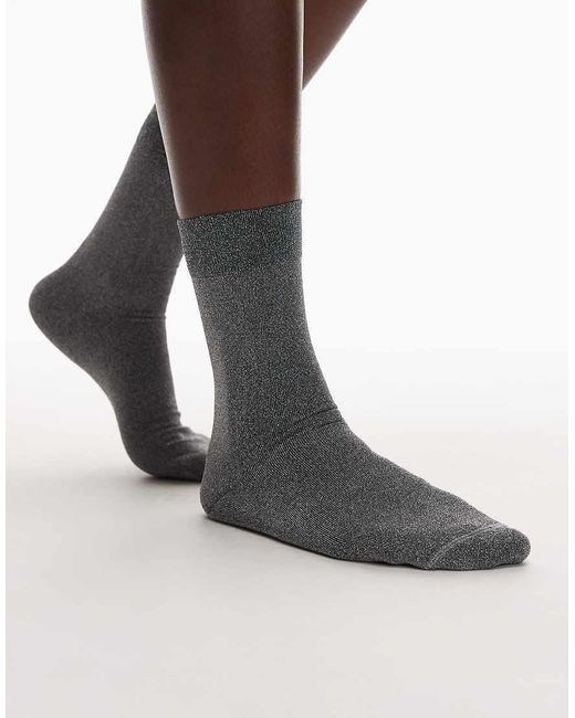 & Other Stories Brown Glitter Socks