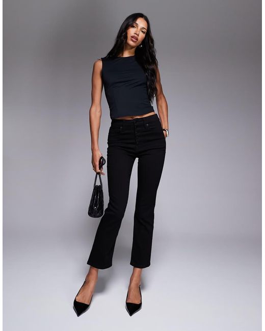 GOOD AMERICAN White Good Legs Straight Jeans