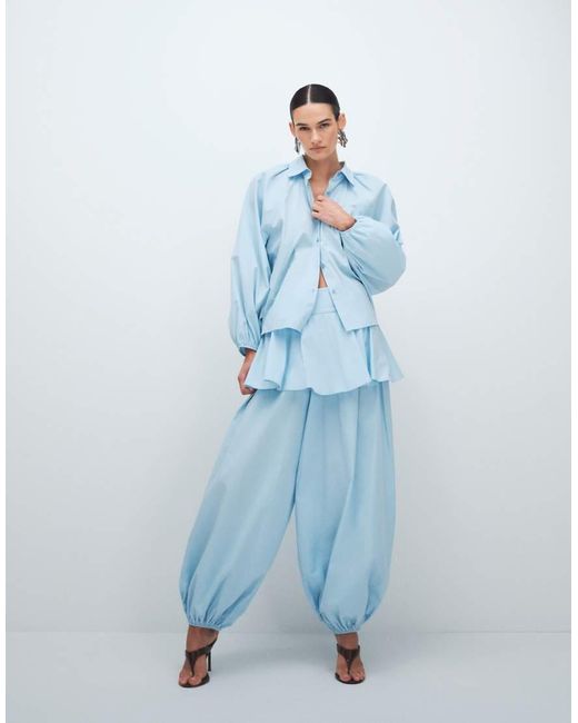 ASOS Blue Layered Skirt Balloon Trouser