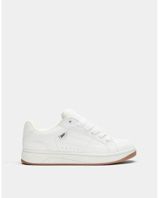 Pull&Bear White Chunky Skate Trainers for men