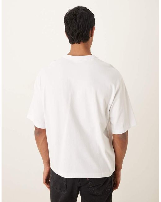SELECTED White Heavyweight Oversized T-shirt for men