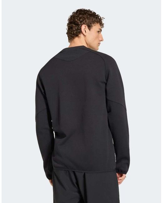 Adidas Originals Blue Jamaica X Bob Marley Tiro Tech Crew Sweatshirt for men
