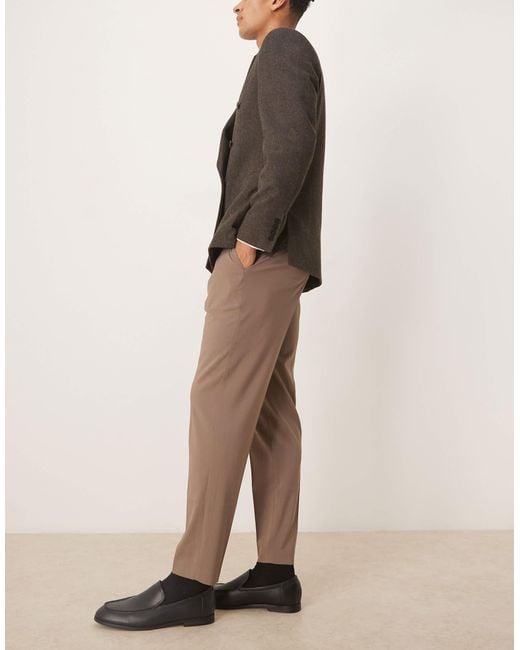 ASOS Natural Smart Tapered Pants for men