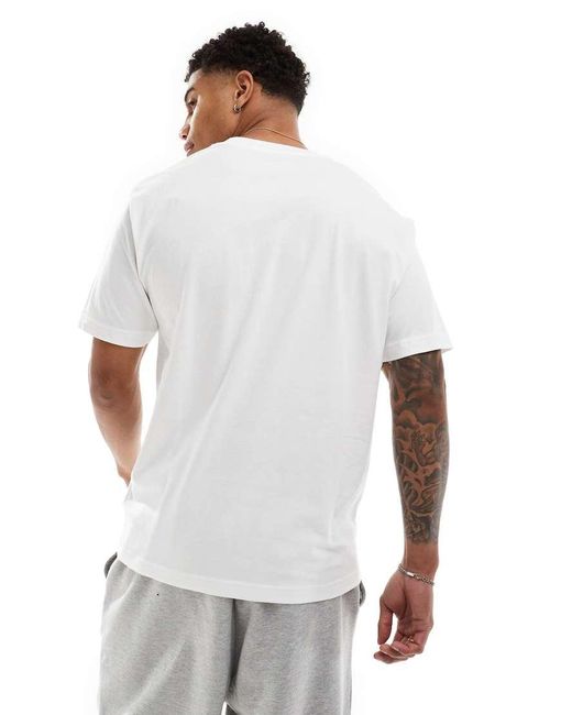 New Balance White New Balanace Small Logo T-Shirt for men
