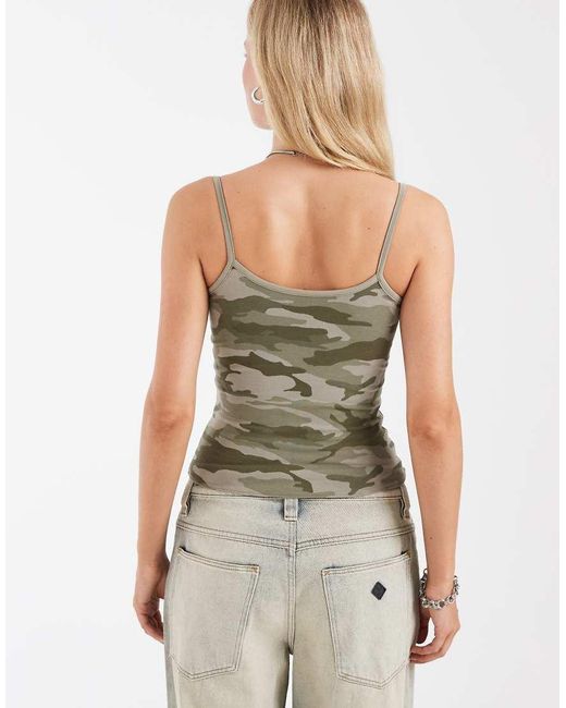 Hollister White Reversible Square Neck Cami