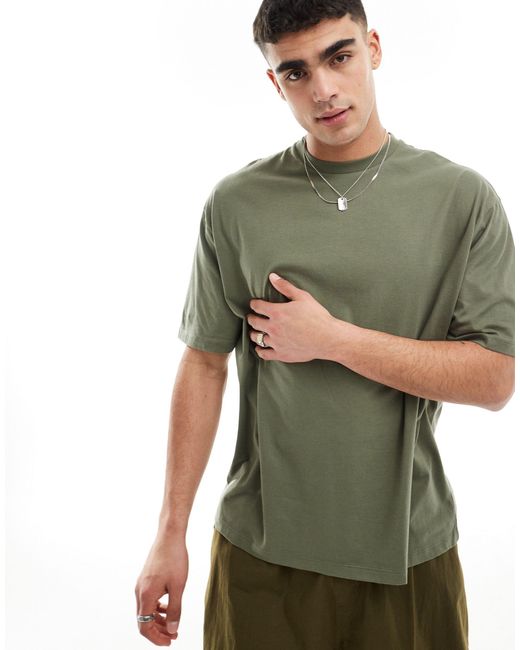 ASOS Green Oversized T-shirt for men