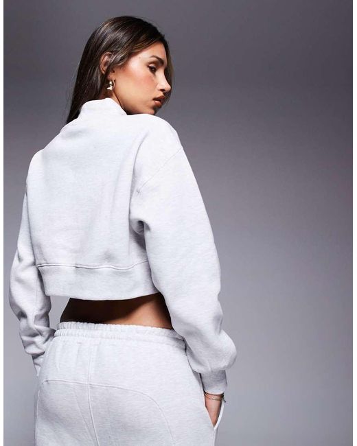 Sudadera Con Cuello Alto Y Detalles Sobrehilados De (Parte De Un Conjunto) Good For Nothing de color White