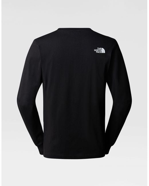 The North Face – feines, langärmliges shirt in Black für Herren