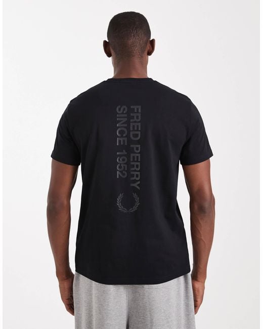Fred Perry Blue Bold Logo T-shirt for men