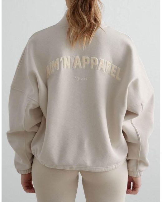 Aim'n Gray Clay Campus Sweat Zip Jacket