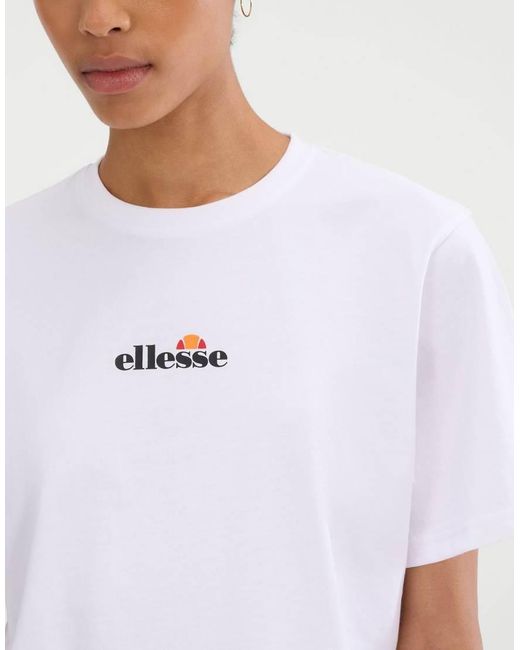 Ellesse White Silinto 2 Cropped Tee