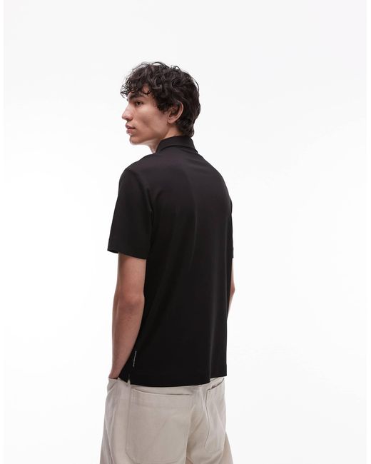 Mango – atmungsaktives performance-polohemd in White für Herren