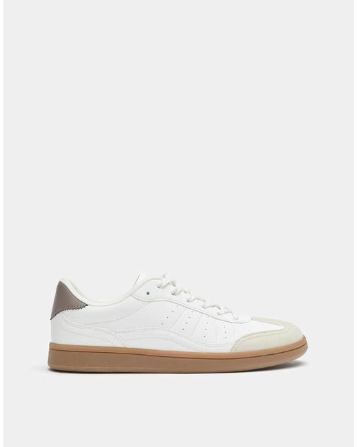 Pull&Bear White Retro Trainers