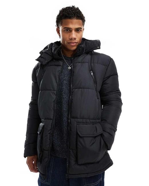 French Connection French Connection Puffer Jacket With Hood And Pockets ...