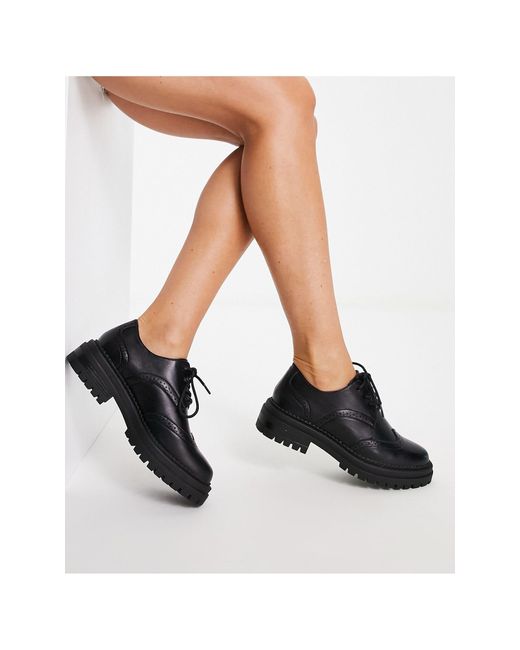 Schuh Lmor Lace Up Brogues in Black Lyst Canada