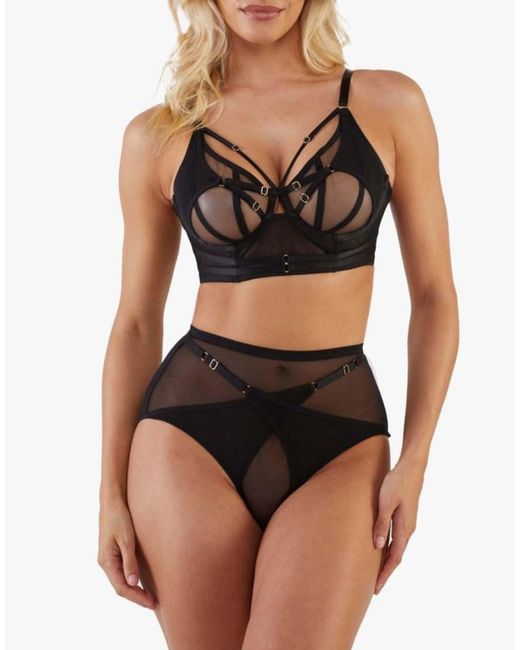 Playful Promises Black Ramona High Waist Brief