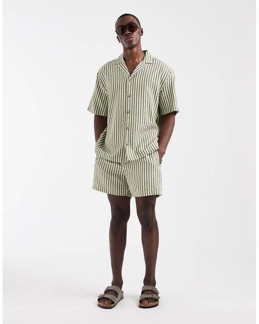 ASOS Green Short Sleeve Shirt for men
