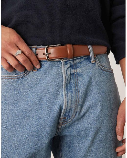 Abercrombie & Fitch Blue Leather Belt for men