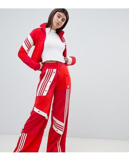 Adidas Originals X Danielle Cathari Deconstructed Track Pants In Red