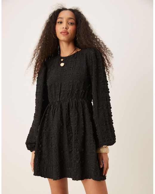 Gina Tricot Black – strukturiertes minikleid