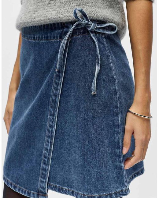 Object Blue Wrap Skirt