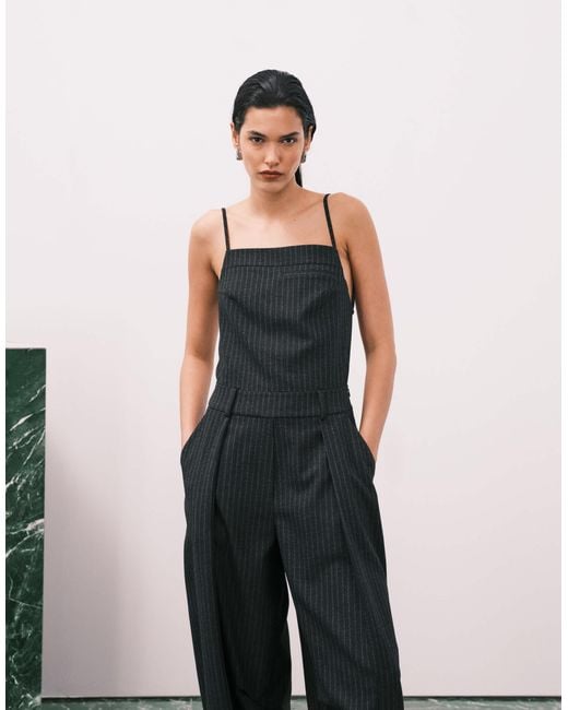 ASOS White Tailored Low Back Dungaree