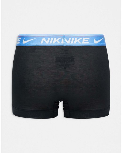 Nike Black Dri-Fit Ultra Comfort 3 Pack Trunks for men