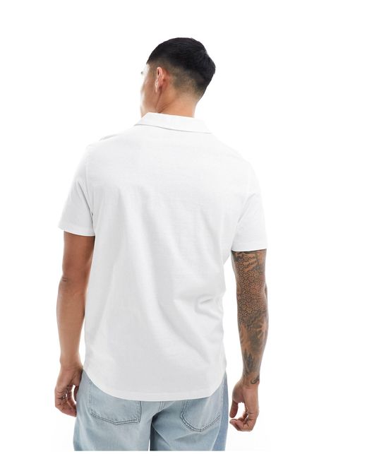 ASOS White Jersey Shirt for men