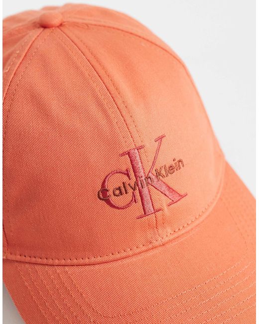 Calvin Klein Jeans – baseballkappe in Orange für Herren